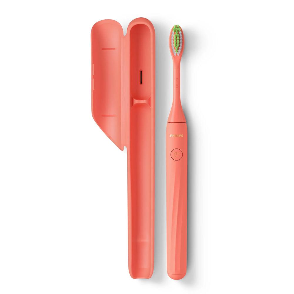 Philips One Battery Toothbrush by Sonicare - HY1100/01 - Miami Coral - Zayoom