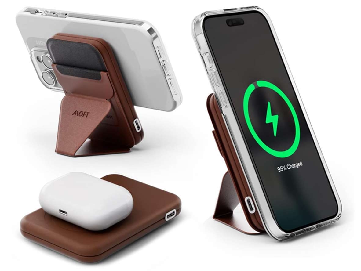 MOFT Power Bank MagSafe & Stand Set - Brown - Zayoom