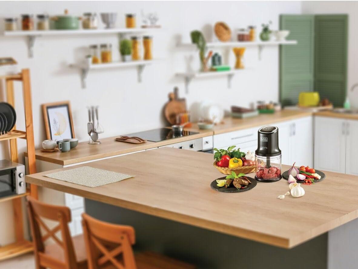 BLACK+DECKER Vertical Chopper - 4 Blades - 500W - 500ml - Zayoom