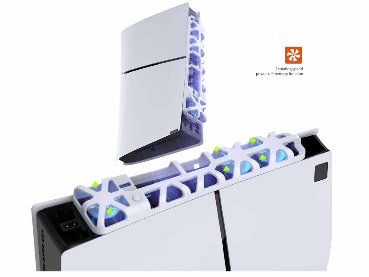 Dobe Playstation 5 Main Engine Cooling Fan - White - Zayoom