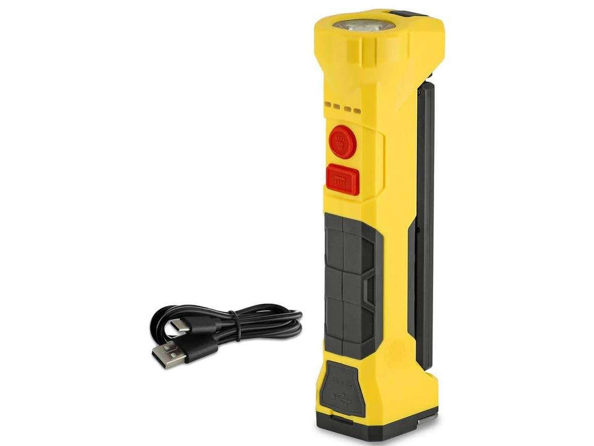 Shell LED Rechargeable Work Light/Flashlight with 5000 mAh Power Bank - Zayoom