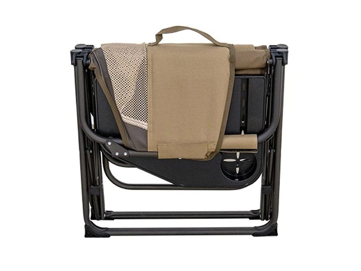 Alaysh Foldable Aluminim Chair - With Side Table and Pockets - With Brown Bag - Zayoom