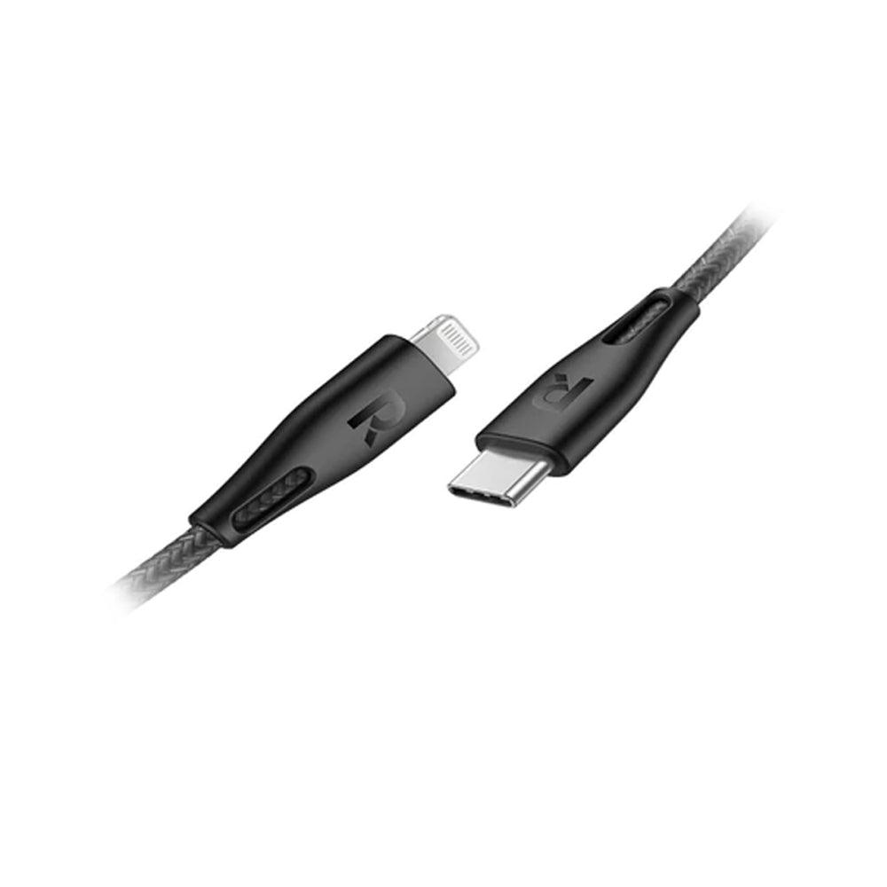 RAVPower - Rp-Cb1018BK -Type-C-To-Lightning - Cable - 2M - Nylon - Black - Zayoom