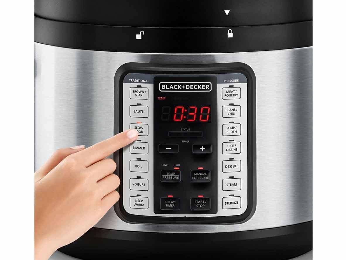 BLACK+DECKER 9 in 1 Smart Electric Pressure Cooker 10L - 1350 Watts - Zayoom
