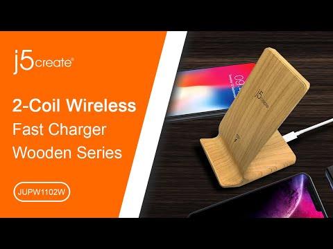 j5create Mighty Wave 10W 2 - Coil Wireless Charger - Yellow - Zayoom