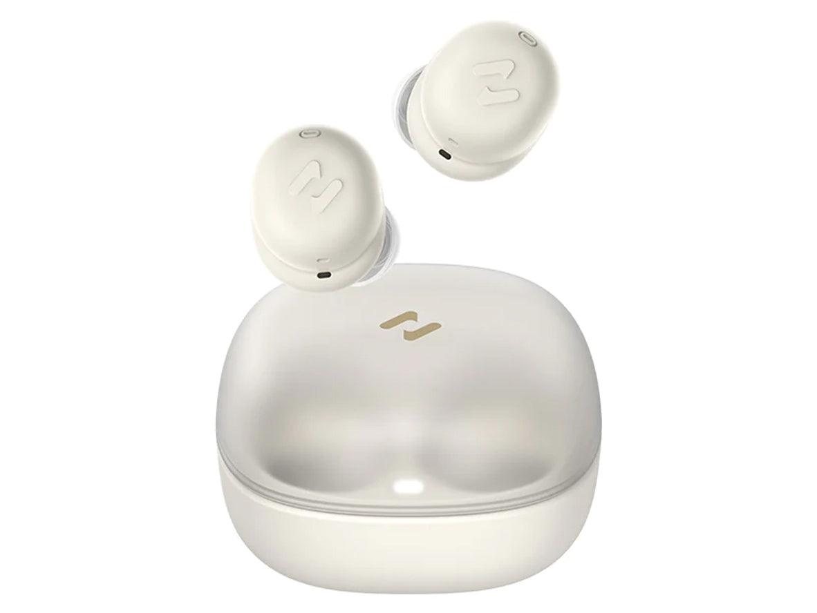 Havit TW969 TWS Earbuds in Beige featuring a sleek and pocket-sized charging case, ergonomic in-ear buds for a secure fit, and a soft matte finish - Expert-Verified Quality Zayoom Guaranteed