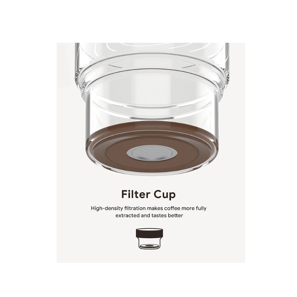 iCafilas Portable Cold Brew Coffee Maker 300ml Borosilicate Glass Dripper With Stainless Steel Filter