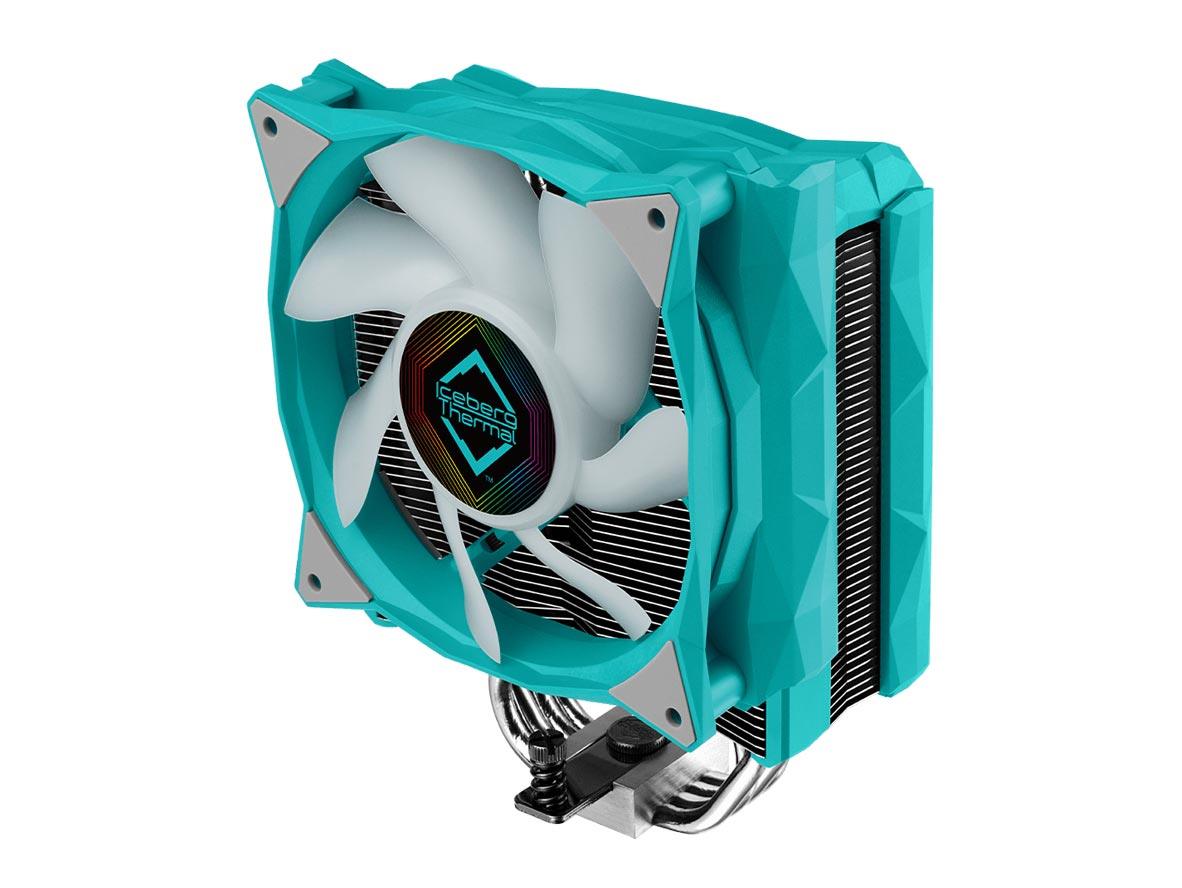 Iceberg Thermal IceSLEET G4 OC ARGB 120mm PWM CPU Cooler - Teal - Zayoom