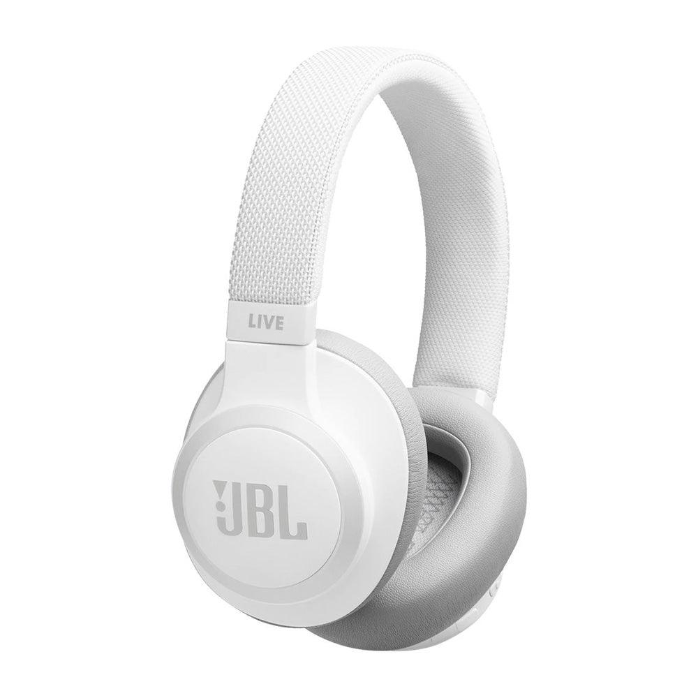 JBL Live 650BTNC Wireless Over-Ear Noise-Cancelling Headphones - White - Zayoom
