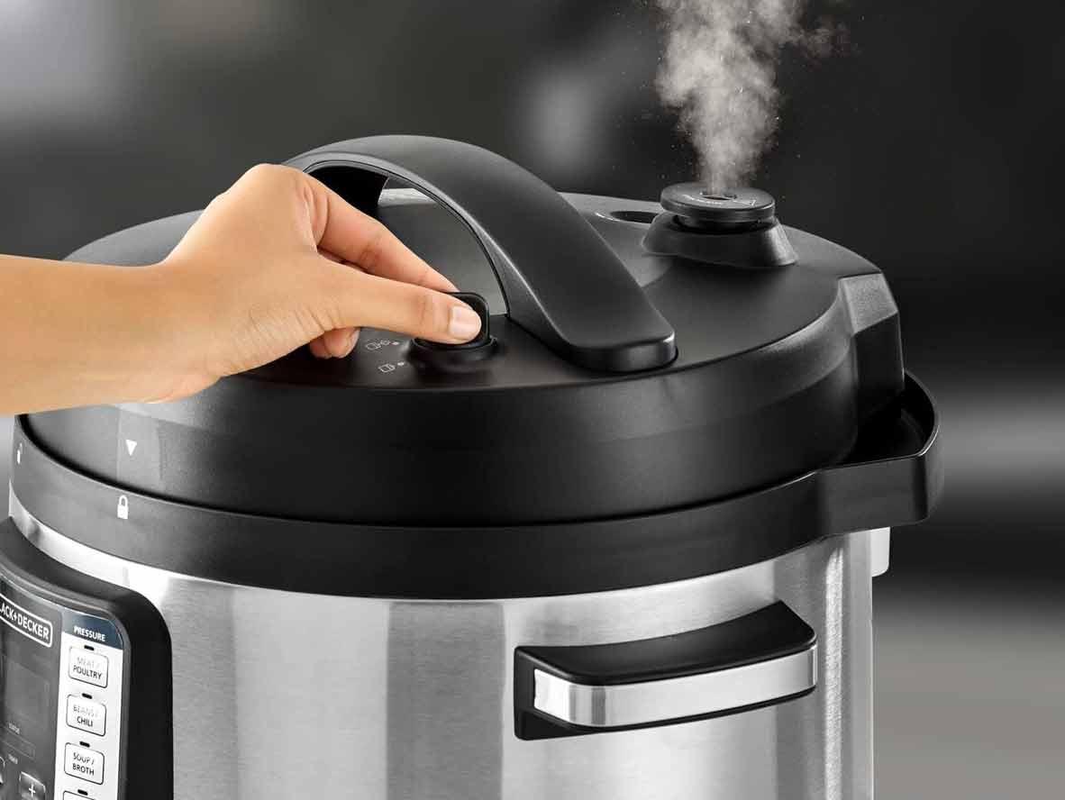 BLACK+DECKER 9 in 1 Smart Electric Pressure Cooker 10L - 1350 Watts - Zayoom
