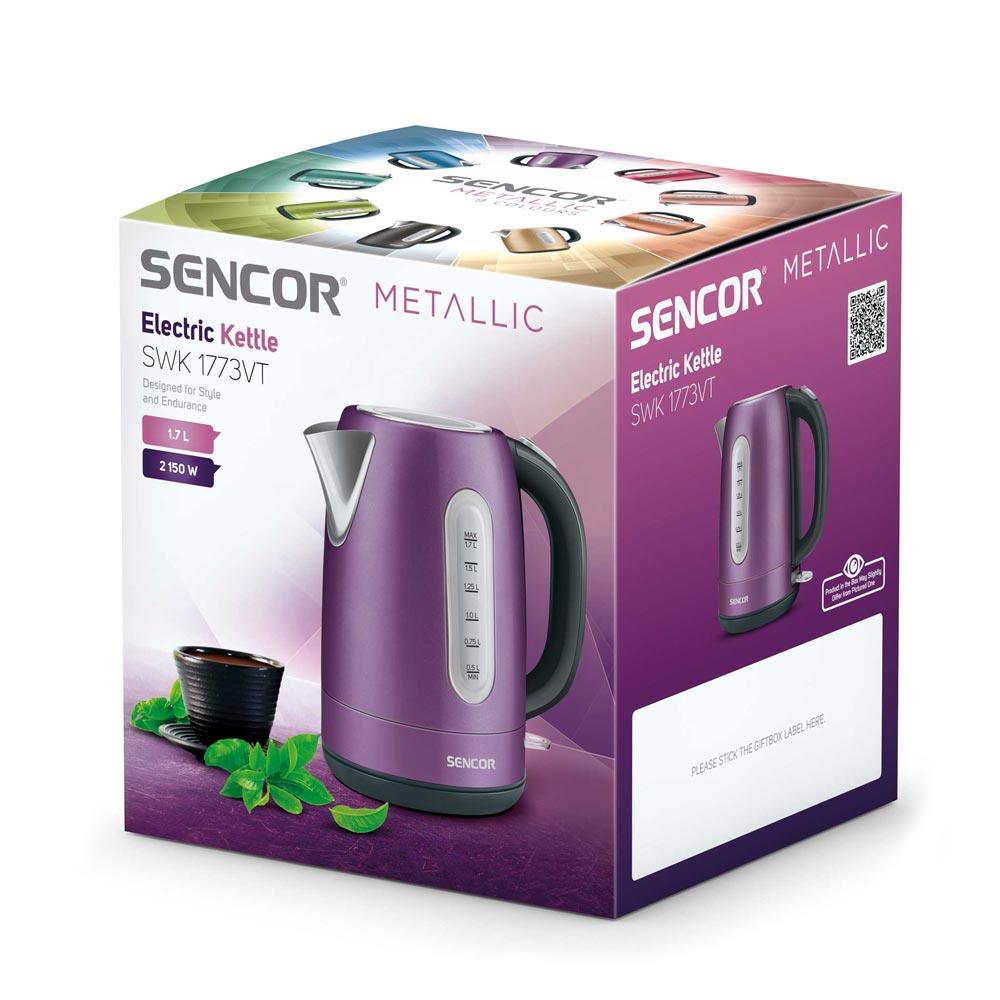 Sencor Kettle Stainless Steel 1.7L 2150W - Violet - Zayoom