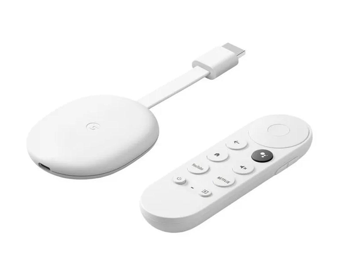 Google Chromecast With Google TV 4K Version HDR - Snow - Zayoom