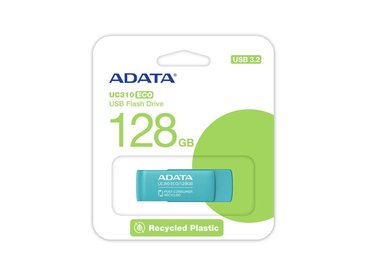 ADATA UC310 ECO - 128GB - USB 3.2 Gen1 Flash Drive - Retail Green - Zayoom