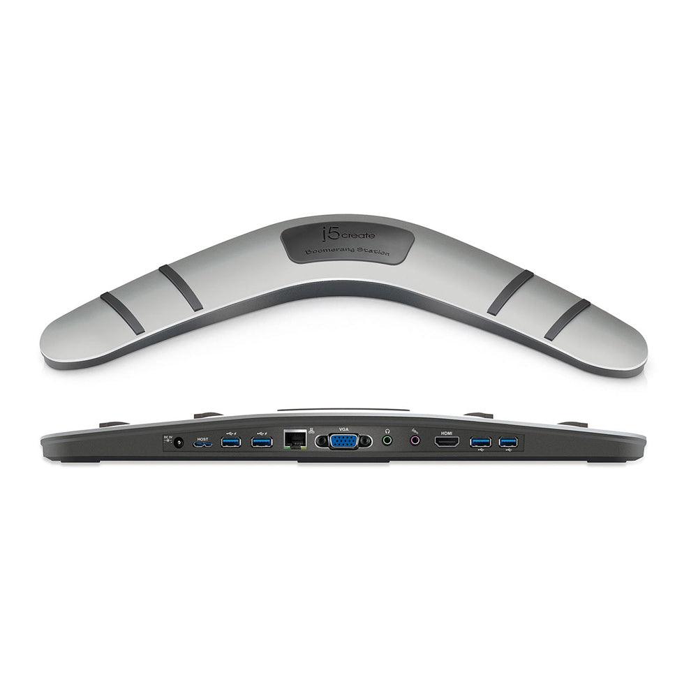 j5create Boomerang Station - Universal USB 3.0 Docking Station - Light Grey - Zayoom