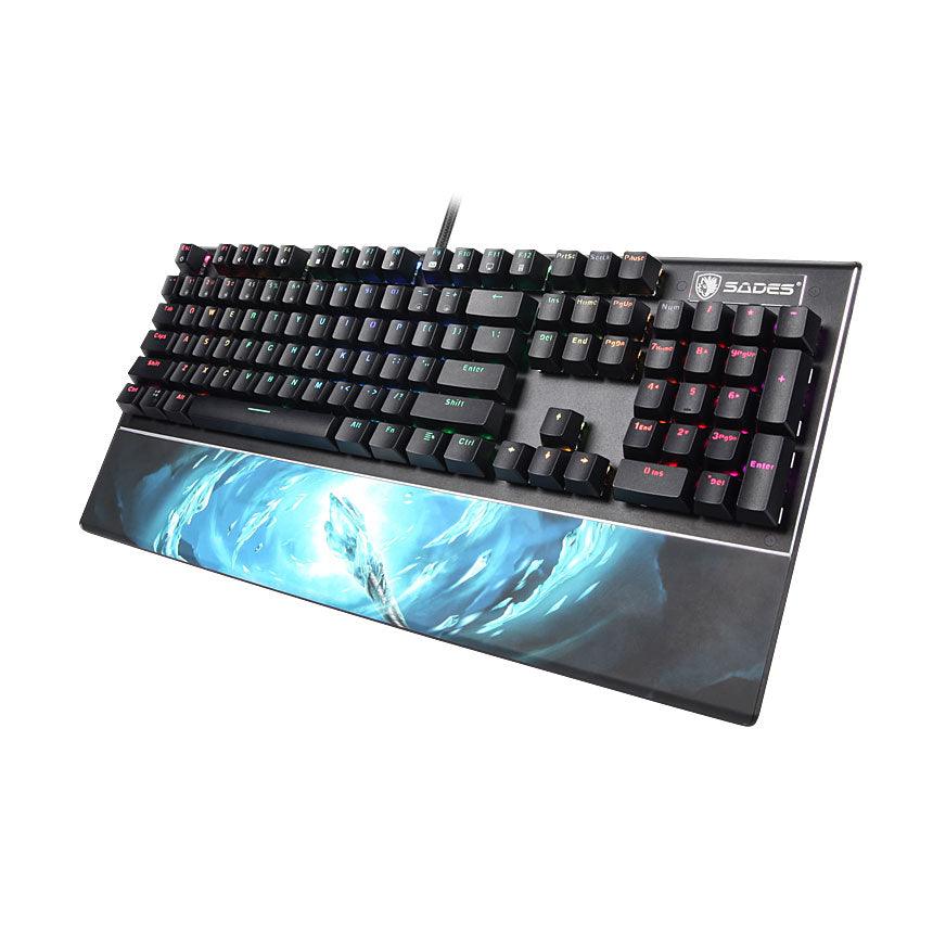 Sades Frost Staff Mechanical Gaming Wired Keyboard - Black - Zayoom