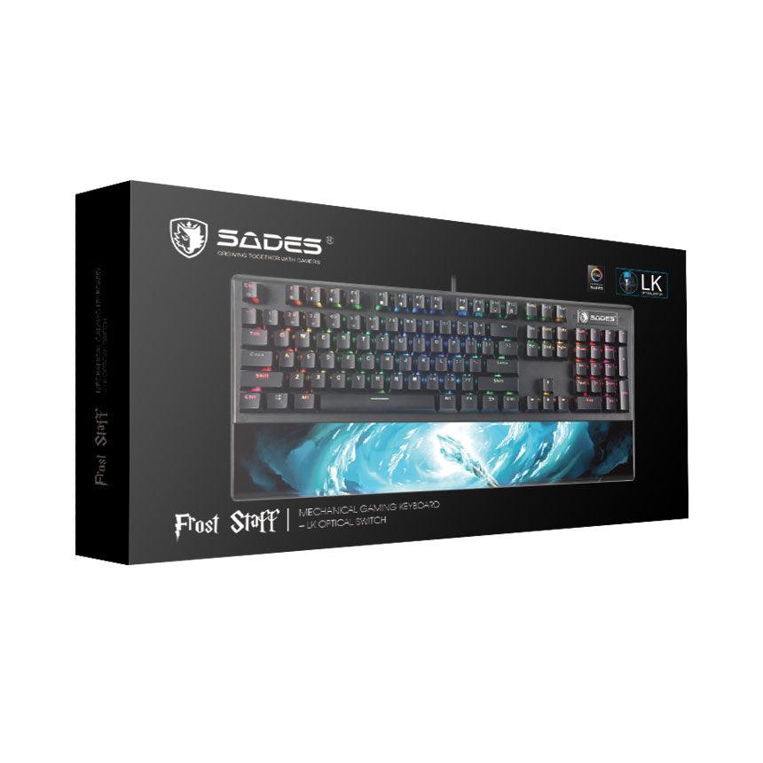 Sades Frost Staff Mechanical Gaming Wired Keyboard - Black - Zayoom