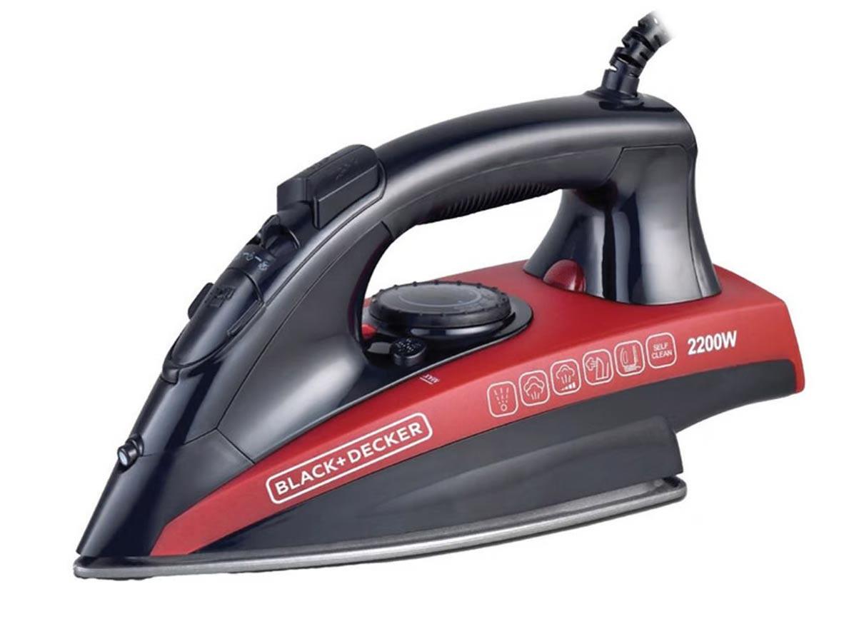 BLACK+DECKER Steam Iron, Non-stick Soleplate 2200W - Zayoom