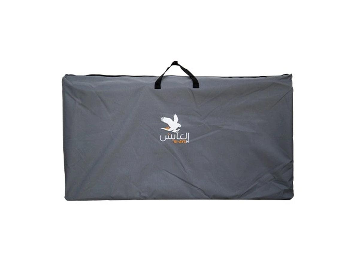 Alaysh Aluminum Chair - With Side Table - With Gray Cover - Zayoom