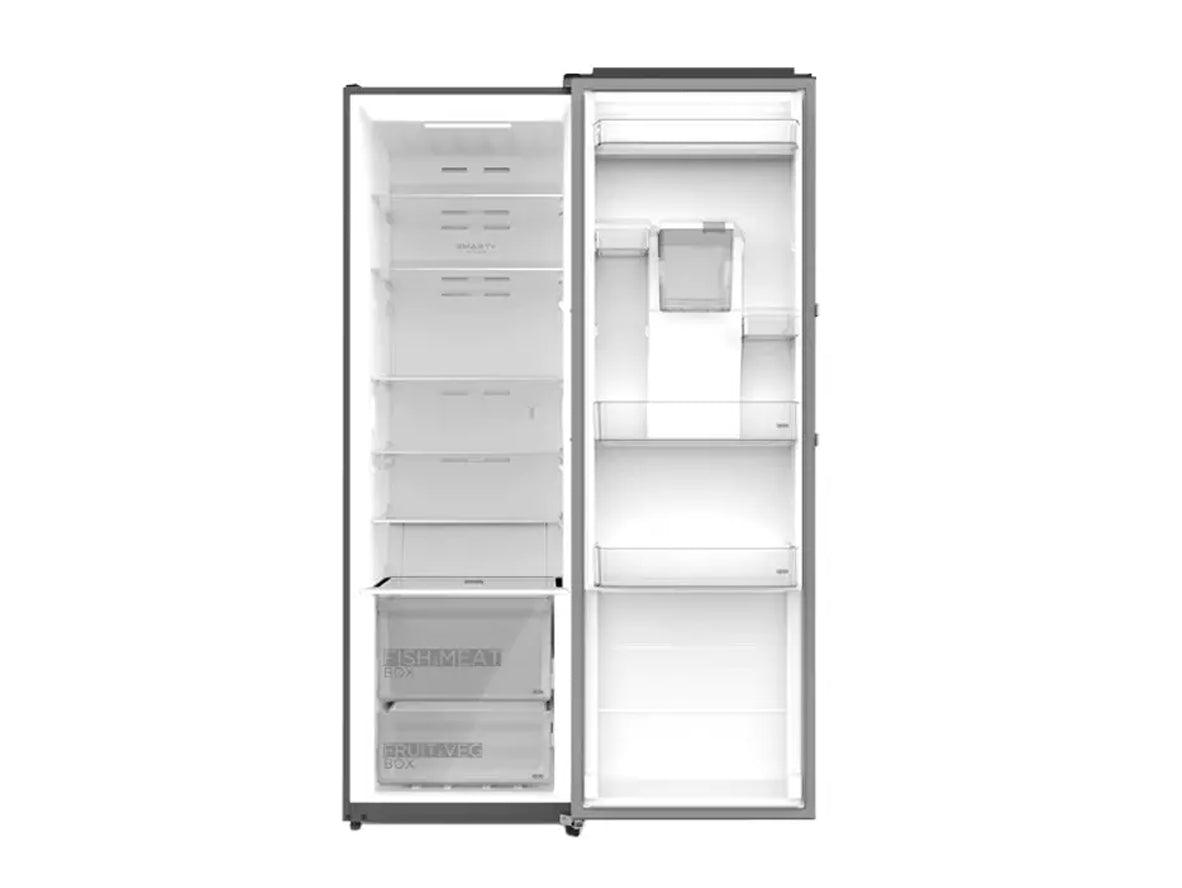 Midea Upright Refrigerator Reversible Door Water Dispenser - 502 Litres - 17.7 CFT - Silver - Zayoom