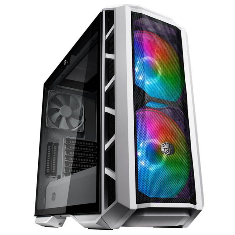Cooler Master - MasterCase H500P ARGB Mesh Mid Tower PC Case - White - Zayoom