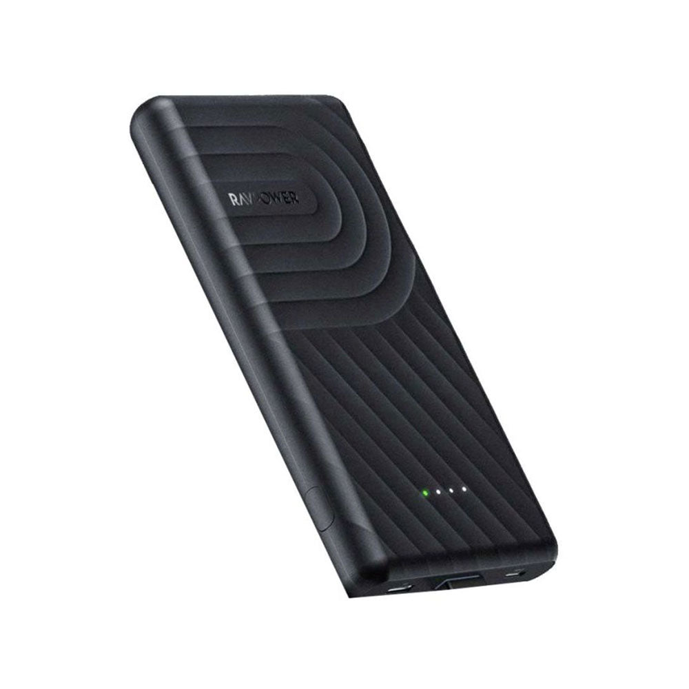 RAVPower 10000mAh Power Bank - Portable Charger - Black - Zayoom