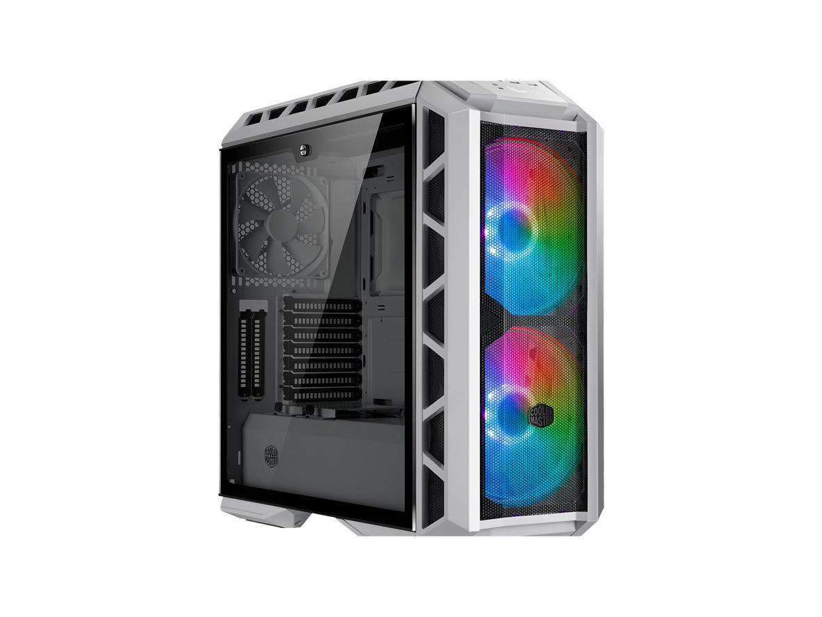 Cooler Master - MasterCase H500P ARGB Mesh Mid Tower PC Case - White - Zayoom