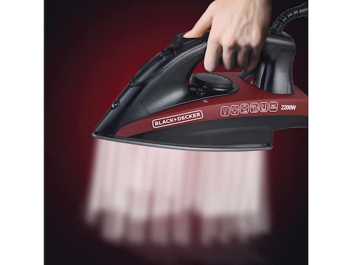 BLACK+DECKER Steam Iron, Non-stick Soleplate 2200W - Zayoom