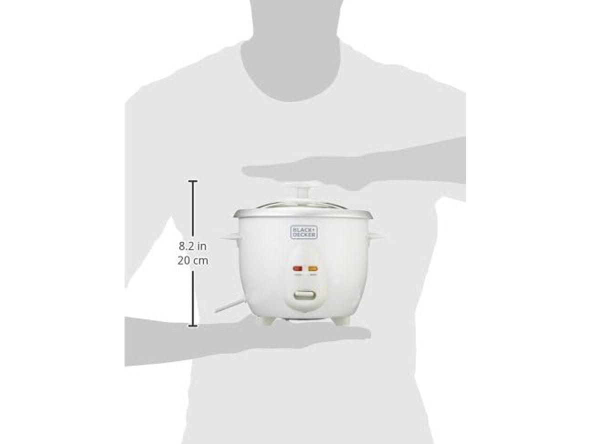 BLACK+DECKER Rice Cooker With Glass Lid 0.6L - 350W - Zayoom