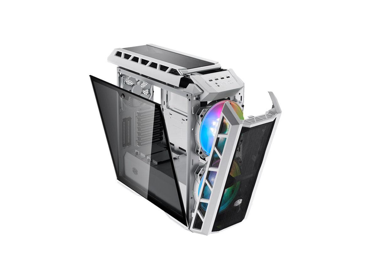 Cooler Master - MasterCase H500P ARGB Mesh Mid Tower PC Case - White - Zayoom