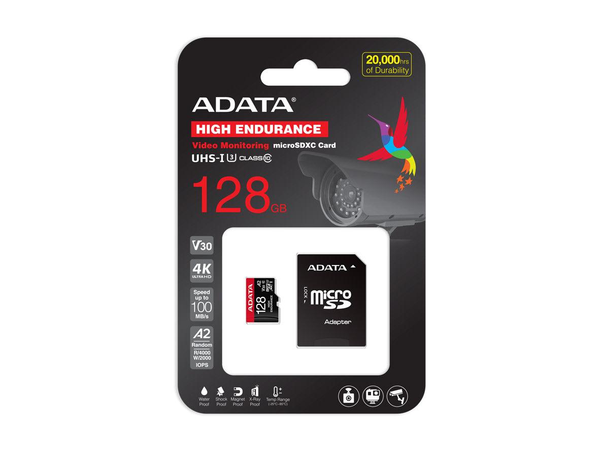 ADATA High Endurance MicroSDXC/SDHC UHS-I And V30 Card - 128GB - Zayoom