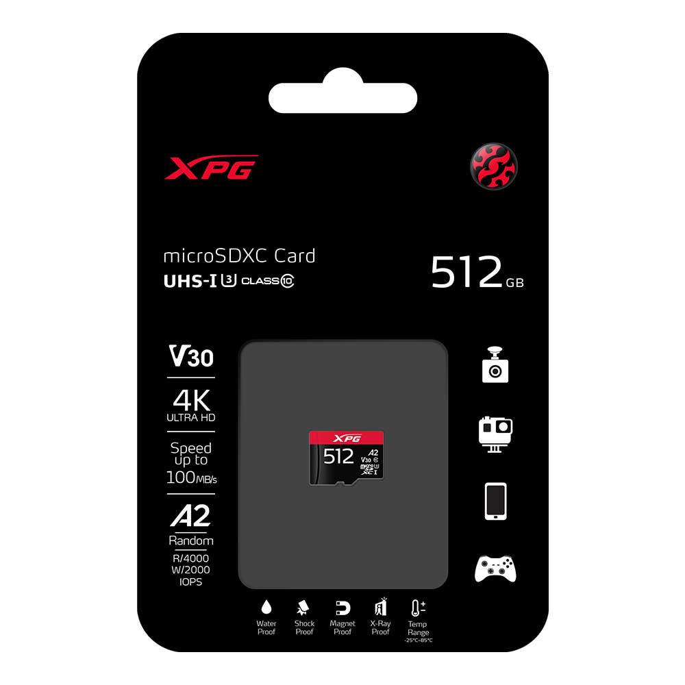 XPG Micro SDXC SD Card - 512GB - Zayoom