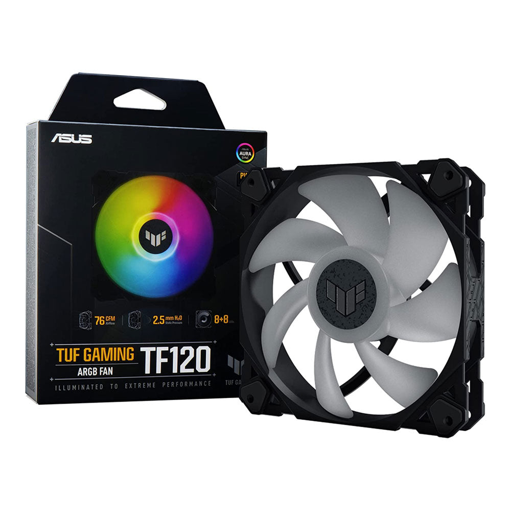 ASUS TUF Gaming TF120 ARGB Fan - Black