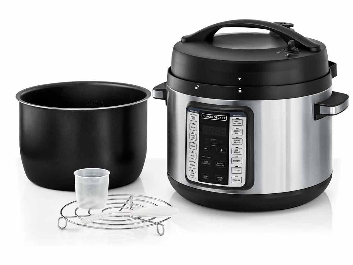 BLACK+DECKER 9 in 1 Smart Electric Pressure Cooker 10L - 1350 Watts - Zayoom
