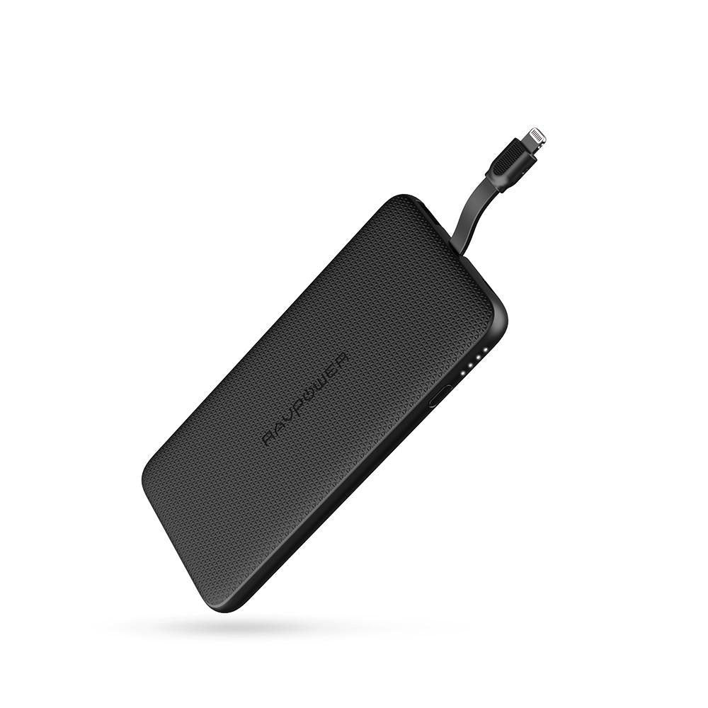 RAVPower 10000mAh Power Bank - Portable Charger - Black - Zayoom