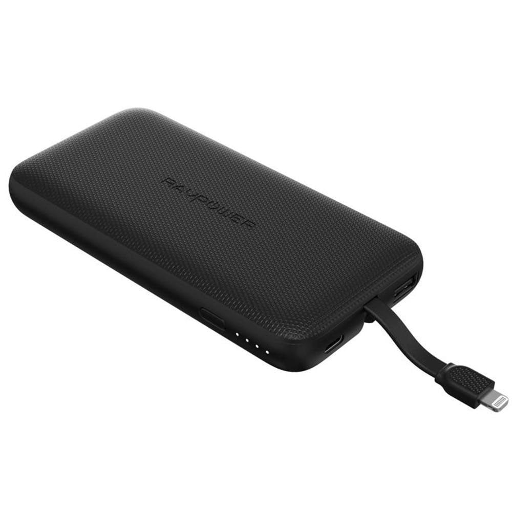RAVPower 10000mAh Power Bank - Portable Charger - Black - Zayoom