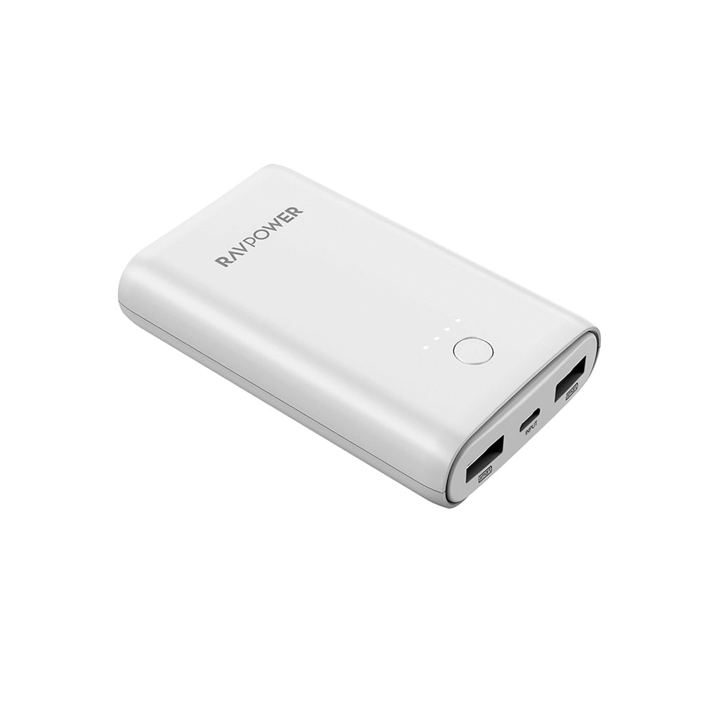 RAVPower RP-PB170 10050mAh SB Portable Charger - White