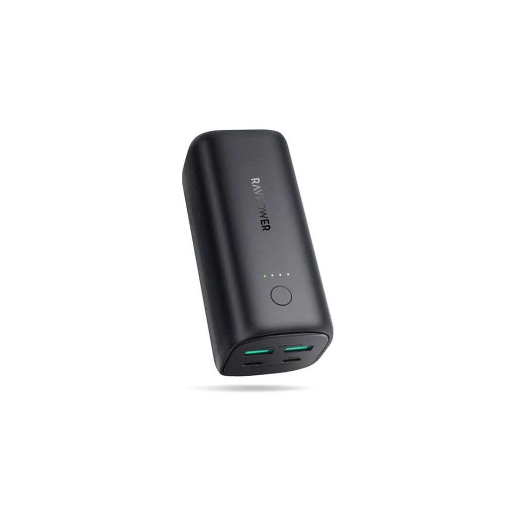 RAVPower PD Pioneer 20000mAh 65W 4-Port Power Bank RP-PB208 - Black - Zayoom