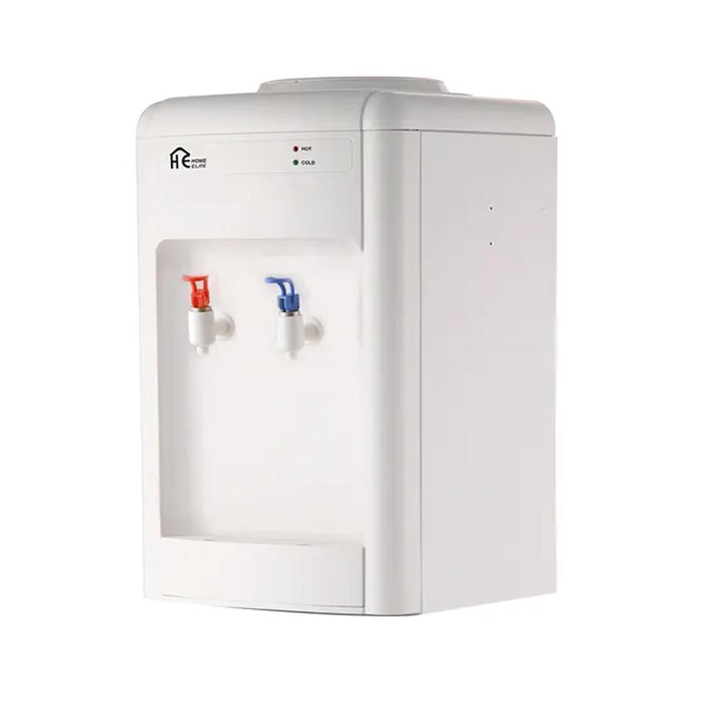 Home Elite Water Dispenser Table Top Hot & Cold 2 Taps - White - Zayoom