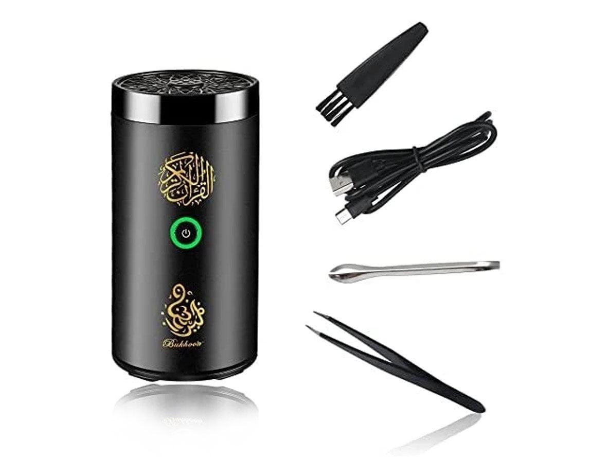 Bukhoor Portable USB Rechargeable Bakhoor Burner With Full Holy Quran Bluetooth Speaker - Zayoom