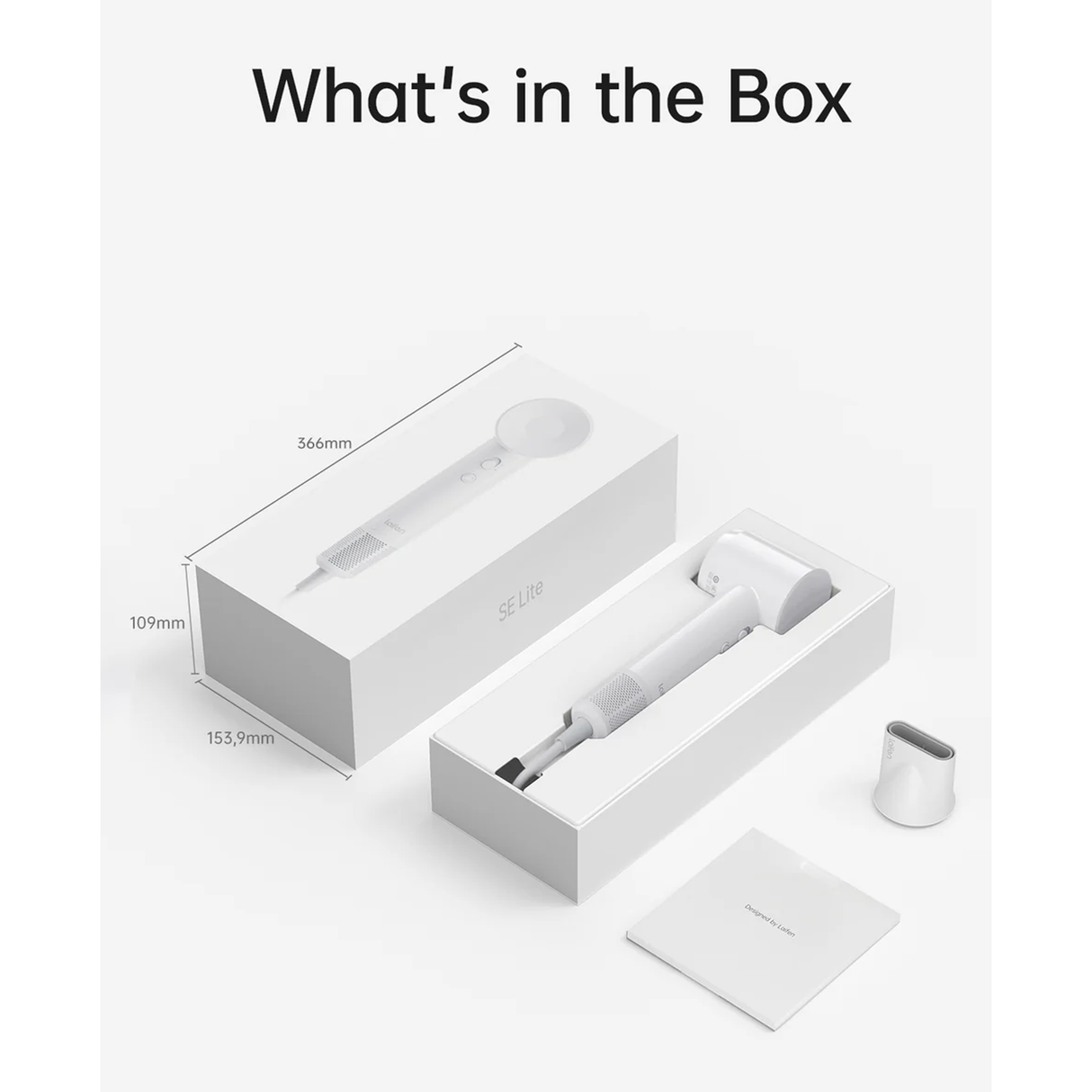 Laifen Mini High-Speed Hair dryer 1100W - White - Zayoom