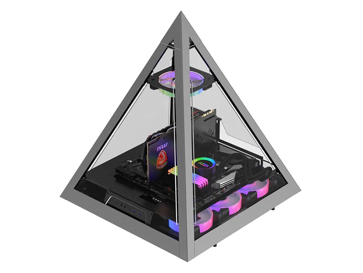 AZZA Pyramid Innovative With RGB Fan - PC Case - Black - Zayoom