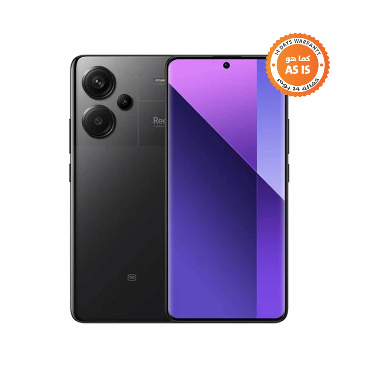 شاومى ريدمي نوت 13 برو + 5 جي - 12 جيجا بايت رام - 512 جيجا بايت روم - هاتف محمول - أسود ( كما هو )