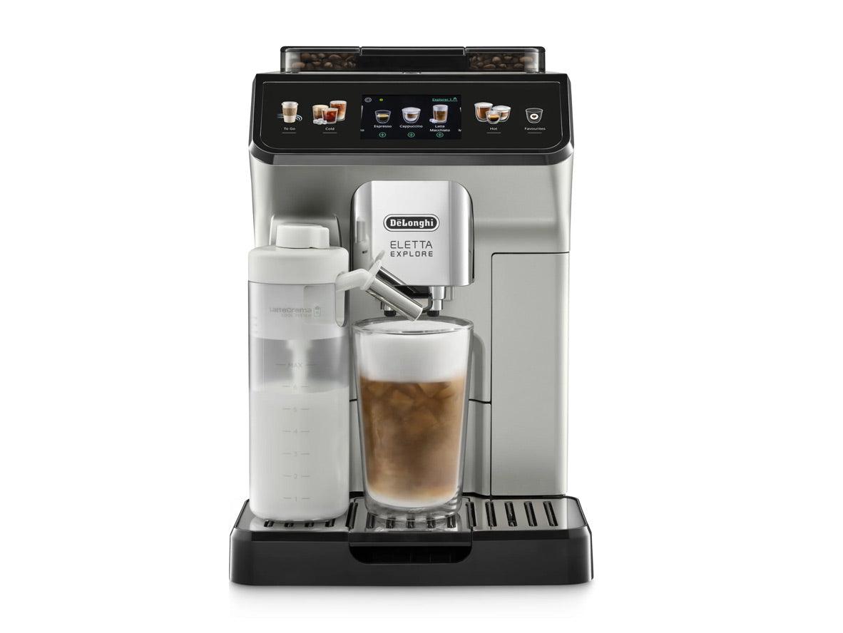 Delonghi Eletta Explore Automatic Coffee Maker- Silver - Zayoom