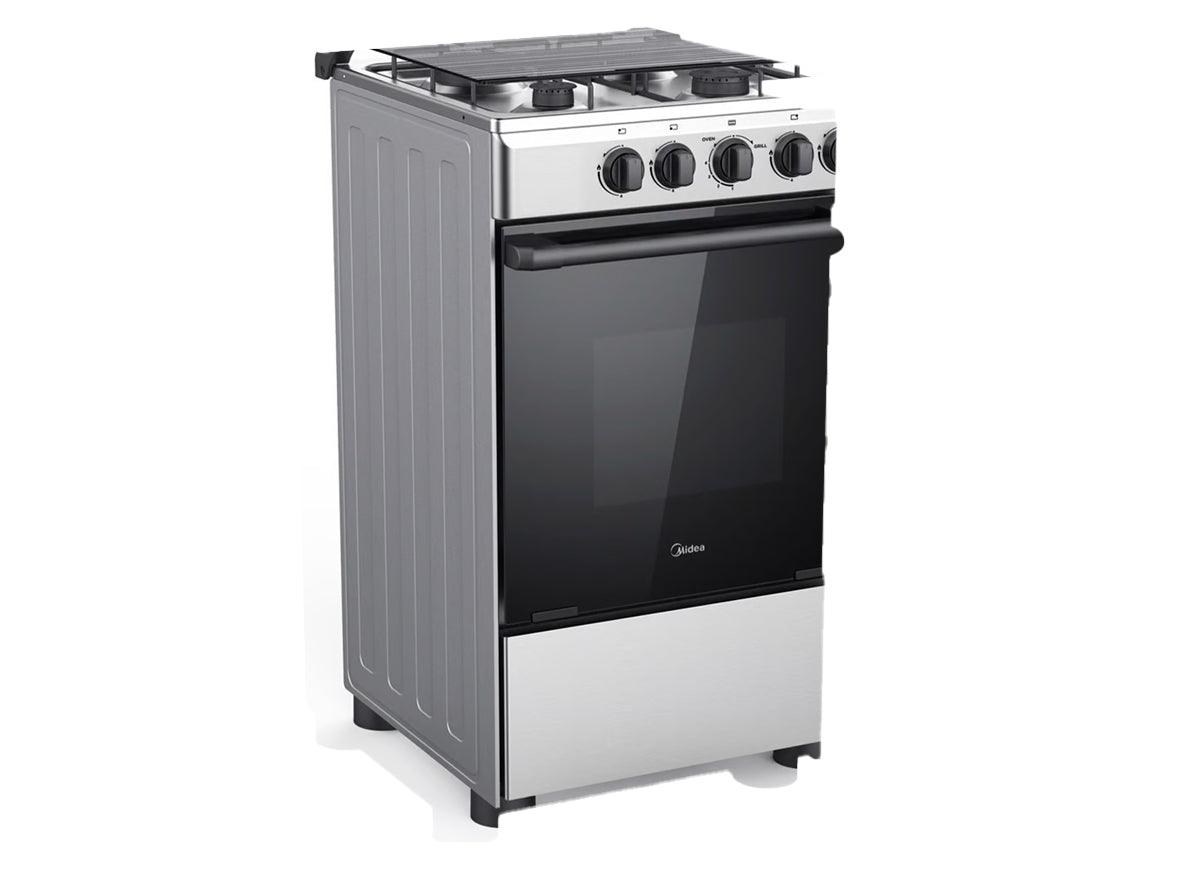 Midea Gas Cooker - 50X55 cm 4 Burner - Silver - Zayoom
