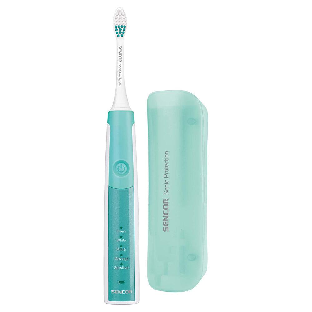 Sencor SOC 2202 Electric Sonic Rechargeable Toothbrush - Turquoise - Zayoom