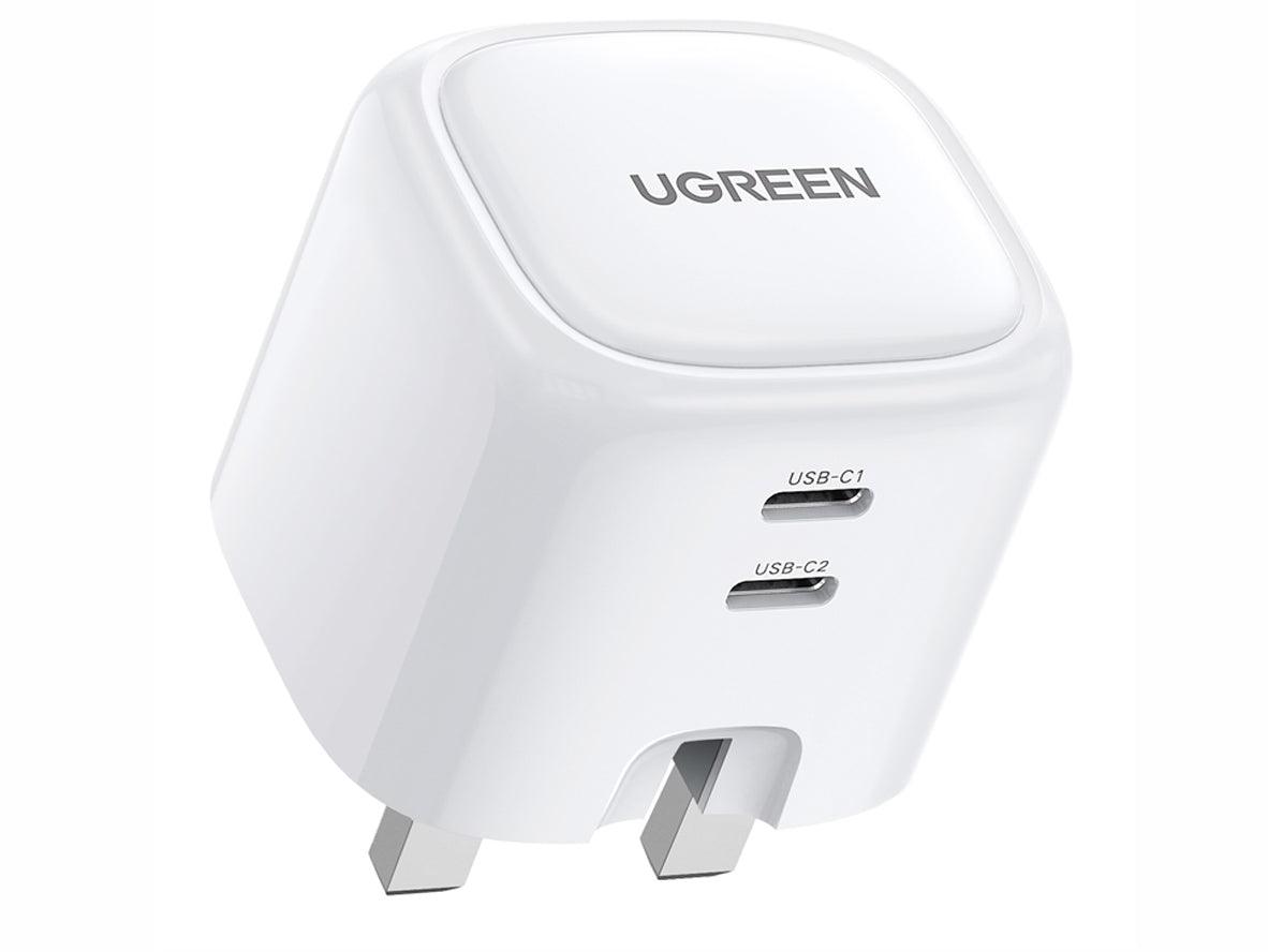 UGREEN 10344 USB-C Fast Charger 40W UK - White - Zayoom