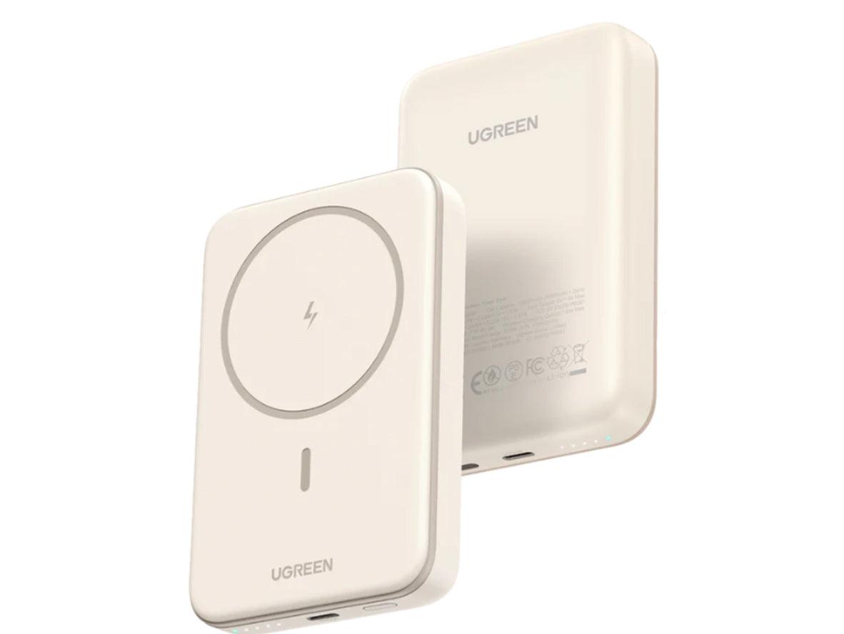 UGREEN 25208 10000mAh PD-20W Magnetic Wireless15W Power Bank - Beige - Zayoom