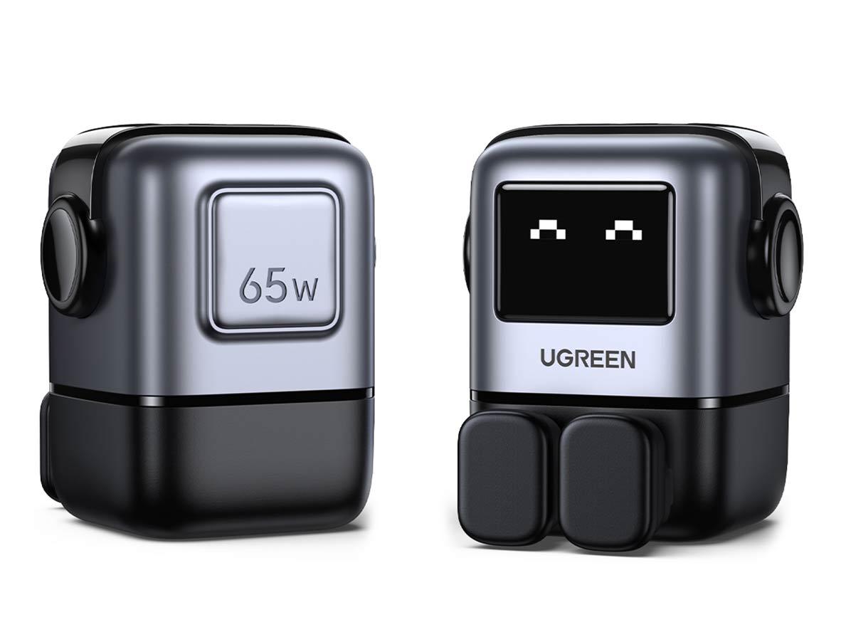 UGREEN 25686 Nexode RG - 65W - 3-Port GaN Fast Charger UK - Grey - Zayoom