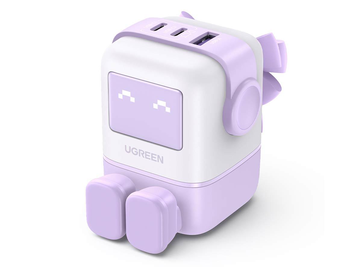 UGREEN 35292 Nexode RG - 65W - 3-Port GaN Fast Charger UK - Purple - Zayoom