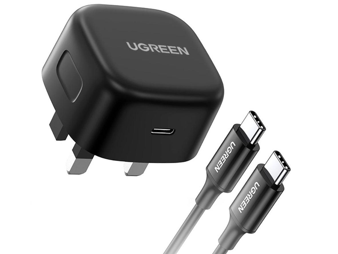 UGREEN 50577 PD 25W Fast Charger+USB UK Cable - Zayoom